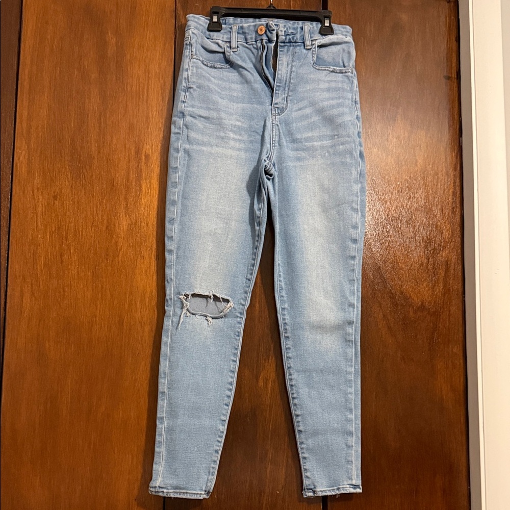 American Eagle Outfitters Light Blue High Rise Jeans